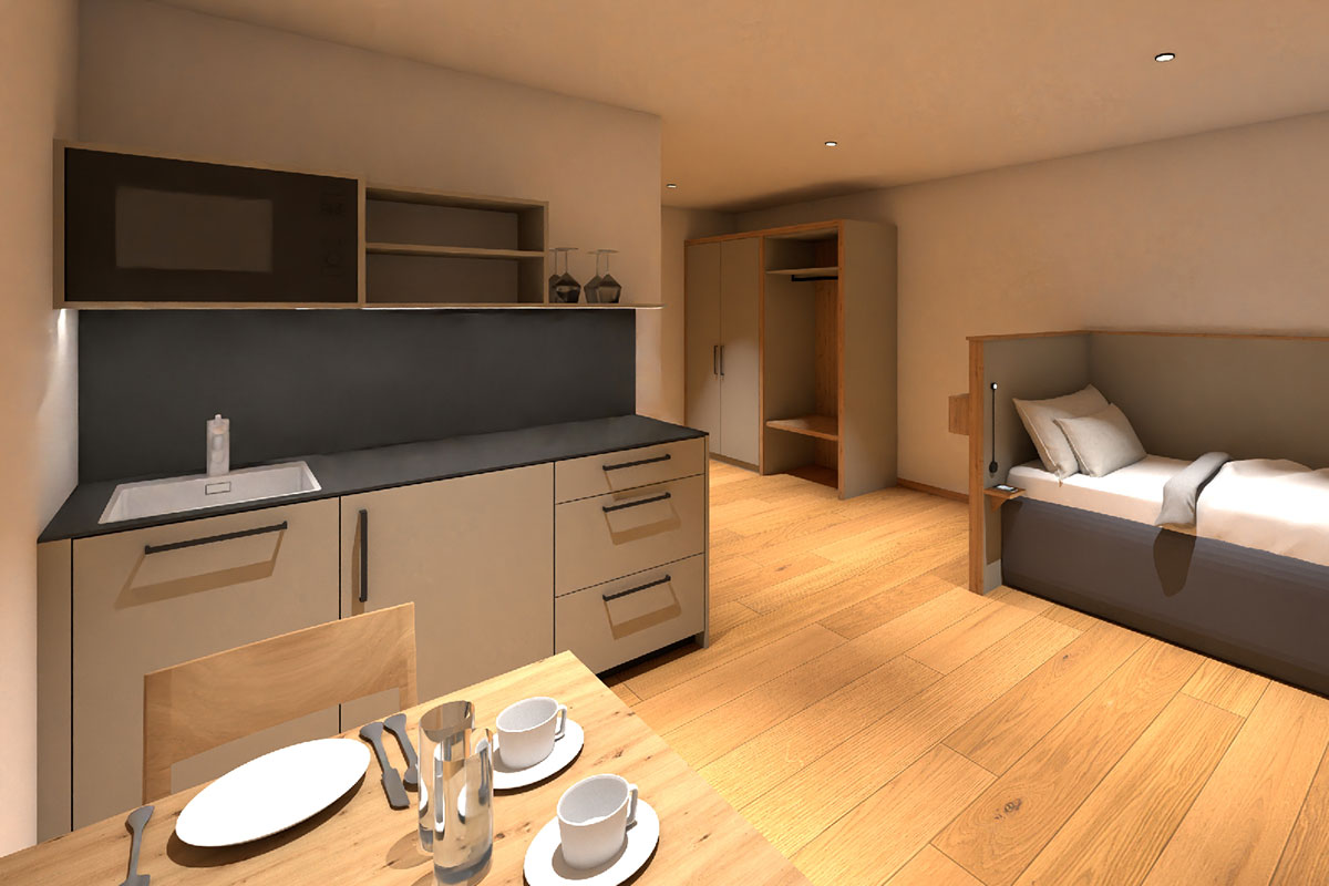 Apartment Jochberg Küche